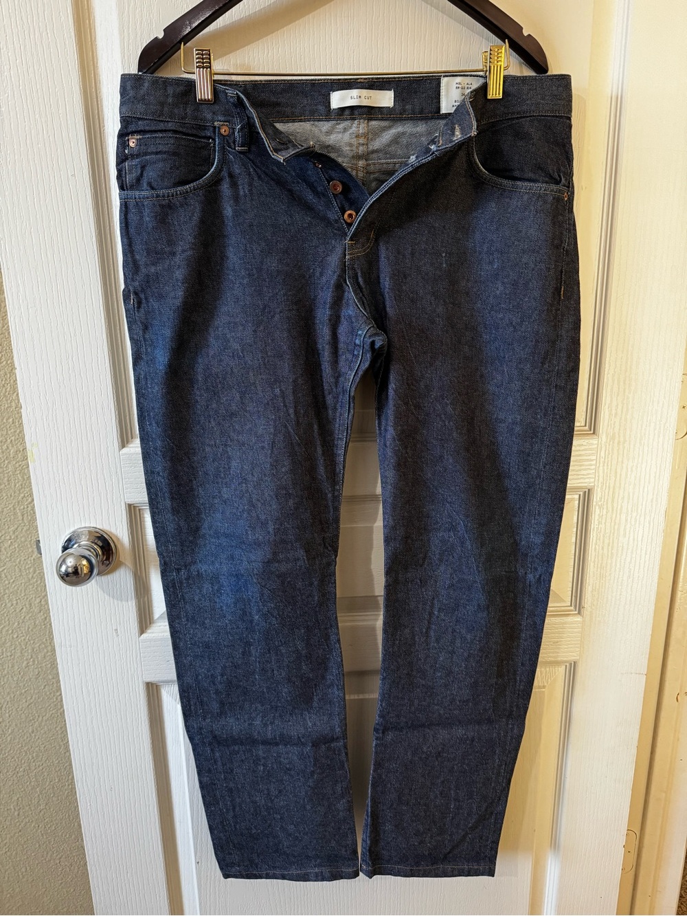 Billy Reid Men's Dark Blue Jeans 34x32 - Classic Straight Fit